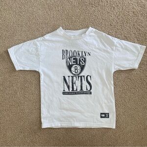 NBA Brooklyn Nets Youth Child 4 T-shirt Kids Collab White Graphic Kids Cotton On